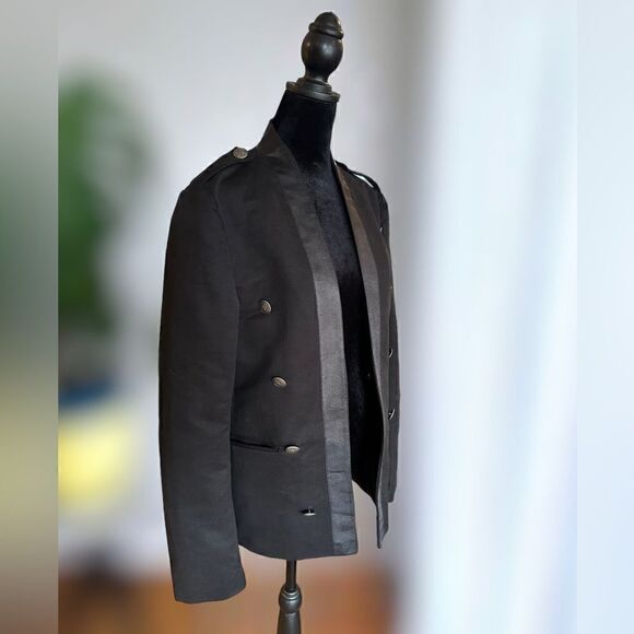 ASOS Premium Military Button Textured Blazer Suit Jacket Size 36R - Picture 16 of 16